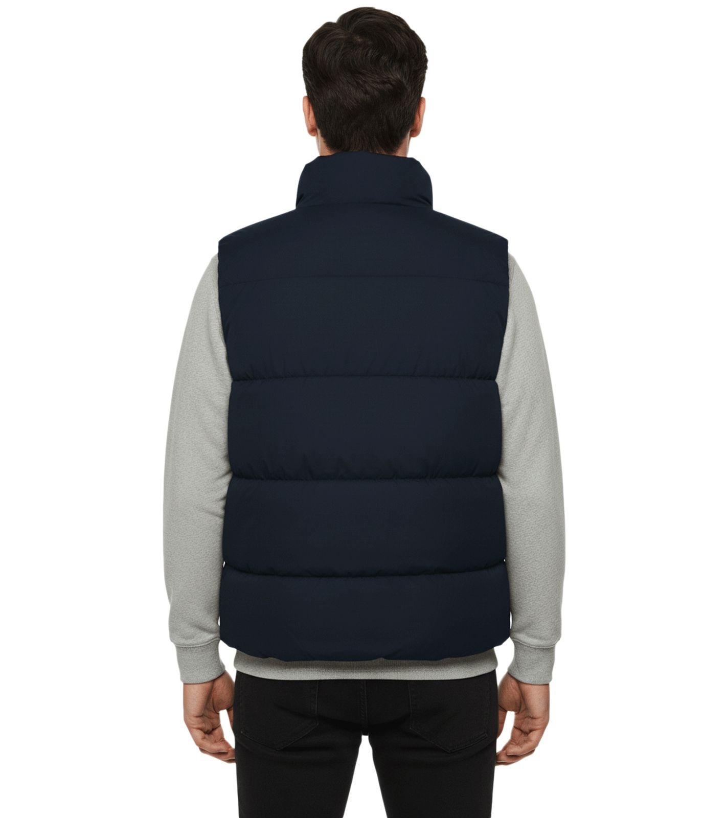 Gilet Matelassé Léger Pour Homme - Coupe Ajustée, Col Montant, Idéal Pour L'automne Et L'hiver