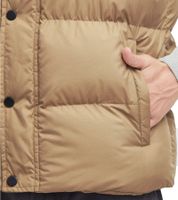 BLEND Tomy Herren Stepp-Weste warm gefütterte Übergangs-Weste mit hohem Kragen 20716813ME in Beige oder Blau