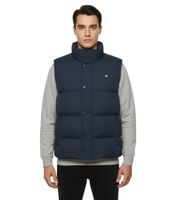 BLEND Tomy Herren Stepp-Weste warm gefütterte Übergangs-Weste mit hohem Kragen 20716813ME in Beige oder Blau