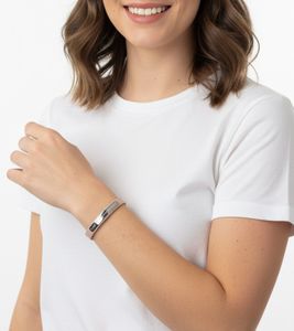 Bracelet Paul Hewitt pour femme avec coordonnées Signum, bracelet en cuir beige PH-FSC-S-N