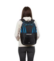 Rivacase Mercantour Rucksack mit 15,6" Laptopfach Alltags-Rucksack 20L 5225 in Grau/Rot oder Schwarz/Blau