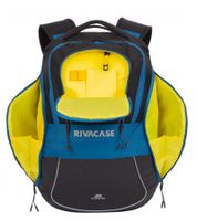 Rivacase Mercantour Rucksack mit 15,6" Laptopfach Alltags-Rucksack 20L 5225 in Grau/Rot oder Schwarz/Blau