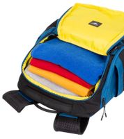 Rivacase Mercantour Rucksack mit 15,6" Laptopfach Alltags-Rucksack 20L 5225 in Grau/Rot oder Schwarz/Blau