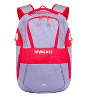 Rivacase Mercantour Rucksack mit 15,6" Laptopfach Alltags-Rucksack 20L 5225 in Grau/Rot oder Schwarz/Blau