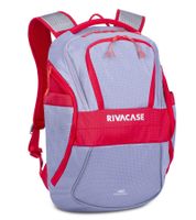 Rivacase Mercantour Rucksack mit 15,6" Laptopfach Alltags-Rucksack 20L 5225 in Grau/Rot oder Schwarz/Blau