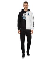 Hollister X NBA Herren Hoodie mit Team-Logo-Aufdruck Baumwoll-Pullover 322-221-1590 vom Team New York Knicks in Grau/Weiß oder Dallas Mavericks in Weiß/Schwarz