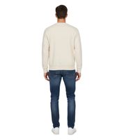 Hollister X NBA Herren Sweatshirt Baumwoll-Sweater mit Team-Logo-Print Langarm-Shirt 322-224-0042 in Hell-Grau und Beige