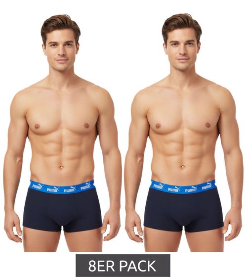 8er Pack PUMA Everyday Basic Boxer Herren Boxer-Shorts Baumwoll-Unterhose 701232894 009 Blau