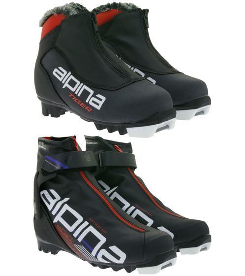 ALPINA Kinder Ski-Langlauf-Schuhe Winter-Schuhe Wintersport 59732K Tiger Schwarz, oder 59801K T Classic AS Schwarz