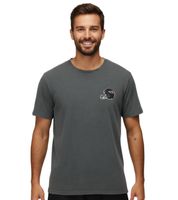 RE:COVERED X NFL Baltimore Ravens Men's T-Shirt with Football Helmet, Cotton Crew Neck, RCNFL13, Solid Gray or Purple/White Tie-Dye