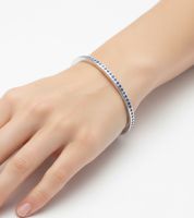 Calvin Klein Hook Damen Armband mit Swarovski-Kristalle Arm-Schmuck Armreif KJ06MD0405 Silber