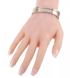 Calvin Klein Damen Armreif-Set im Zweiton-Design Edelstahl-Armband Schmuck KJ06PD2002 Silber/Rosegold
