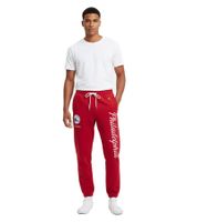 Pantalon de jogging Hollister X NHL ou NBA pour homme, logo Rangers, 100 % coton, tailles 334 à 345, différents modèles : New York Rangers (bleu), Philadelphia 76ers (rouge) ou Brooklyn Nets (blanc)