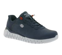 Dockers by Gerli Herren Sneaker mit Elastik-Schnürung Echtleder-Schuhe 57ST001-620660 Navy