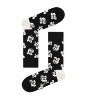 1 Paar Happy Socks Herren Socken mit Allover Hund-Print Baumwoll-Socken Alltags-Strümpfe 01-9100 Schwarz/Bunt
