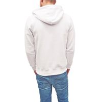 Trendiger Kapuzen-Pullover für Herren mit seitlichem Reißverschluss Hoodie Sweater 7006 Weiß