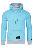 Markanter Kapuzen-Pullover für Herren mit modernem Schnitt Hoodie Sweater 9325 Türkis