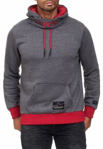 Markanter Kapuzen-Pullover für Herren mit modernem Schnitt Hoodie Sweater 9325 Anthrazit