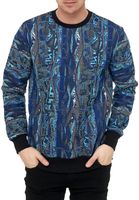 Cooles Sweatshirt für Herren im coolen New York-Style Pullover Sweater 19132 Blau