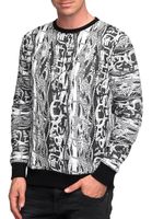 Cooles Sweatshirt für Herren im coolen New York-Style Pullover Sweater 19132 Weiß