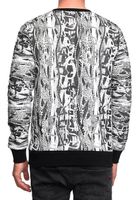 Cooles Sweatshirt für Herren im coolen New York-Style Pullover Sweater 19132 Weiß