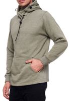 Suéter con capucha de moda para hombre con mascarilla integrada. Sudadera con capucha 19139 Khaki Melange