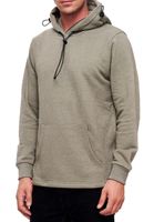 Suéter con capucha de moda para hombre con mascarilla integrada. Sudadera con capucha 19139 Khaki Melange