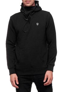 Sportlicher Hoodie für Herren mit cooler Kapuze Sweater Kapuzen-Pullover 19140 Schwarz