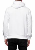 Kuscheliger Hoodie für Herren mit coolem Front-Detail Kapuzen-Pullover Sweater 19153 Weiß