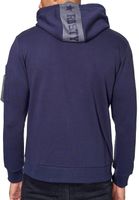 Sudadera con capucha para hombre, acogedora, con bolsillo en la manga, color azul marino 19156