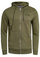 Felpa con cappuccio da uomo moderna con tasca a marsupio, giacca in felpa con coulisse spessa, pullover con cappuccio, maglione in felpa 19157 Khaki