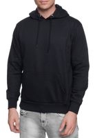 Bequemer Kapuzen-Pullover für Herren in Regular Fit-Passform Hoodie Sweater 19161 Schwarz