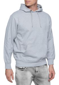 Bequemer Kapuzen-Pullover für Herren in Regular Fit-Passform Hoodie Sweater 19161 Grau