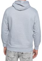 Bequemer Kapuzen-Pullover für Herren in Regular Fit-Passform Hoodie Sweater 19161 Grau