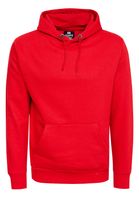 Bequemer Kapuzen-Pullover für Herren in Regular Fit-Passform Hoodie Sweater 19161 Rot