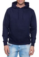 Bequemer Kapuzen-Pullover für Herren in Regular Fit-Passform Hoodie Sweater 19161 Blau