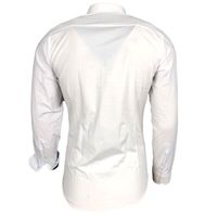 Elegantes Ausgeh-Hemd für Herren Langarm-Shirt Business-Hemd 75 Weiß