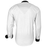Stylisches Button-Down-Hemd für Herren Business-Shirt Langarm-Hemd 11017 Weiß