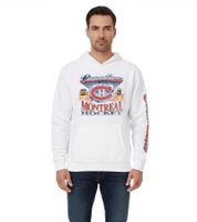 Hollister X NHL Herren Hoodie mit Team-Logo-Aufdruck Baumwoll-Pullover 322-221-1606 verschiedene Teams Pittsburgh Penguins (Schwarz), Montreal Canadiens (Weiß), Toronto Mapple Leafs (Blau) oder Detroit Red Wings (Rot)