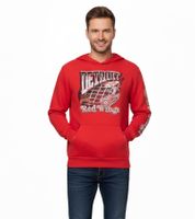 Hollister X NHL Herren Hoodie mit Team-Logo-Aufdruck Baumwoll-Pullover 322-221-1606 verschiedene Teams Pittsburgh Penguins (Schwarz), Montreal Canadiens (Weiß), Toronto Mapple Leafs (Blau) oder Detroit Red Wings (Rot)