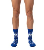 1 Paar Happy Socks Smooth Sail Sock Herren Socken mit maritimem Allover-Print Baumwoll-Socken Alltags-Strümpfe P002595 Blau/Weiß