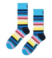 1 paio di calzini da uomo Happy Socks Stripe con motivo a righe, calzini in cotone, calzini per tutti i giorni P002614 multicolore