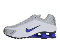 Futuristische NIKE Shox R4 Damen Low-Top-Sneaker mit Shox-Technologie Sport-Schuhe Lauf-Schuhe HQ1988-100 Weiß/Silber