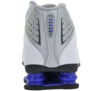 Futuristische NIKE Shox R4 Damen Low-Top-Sneaker mit Shox-Technologie Sport-Schuhe Lauf-Schuhe HQ1988-100 Weiß/Silber