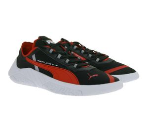 Moderne scarpe sportive da uomo PUMA X Scuderia Ferrari Replicat-X 1.8 con lacci, ispirate al motorsport, 339945 02, nere