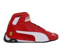Auffällige PUMA X Scuderia Ferrari Race R-Cat Damen oder Herren Mid-Top Sneaker vom Motorsport inspiriert sportliche Schnür-Schuhe 339938 01 Rot/Weiß