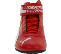 Auffällige PUMA X Scuderia Ferrari Race R-Cat Damen oder Herren Mid-Top Sneaker vom Motorsport inspiriert sportliche Schnür-Schuhe 339938 01 Rot/Weiß