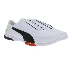 PUMA X Scuderia Ferrari SF Kart Cat III Sneakers da donna o da uomo con logo Ferrari Scarpe Motorsport 306219 06 Bianco/Nero