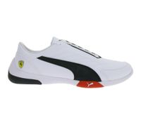 PUMA X Scuderia Ferrari SF Kart Cat III Damen oder Herren Sneaker mit Ferrari-Logo Motorsport-Schuhe 306219 06 Weiß/Schwarz
