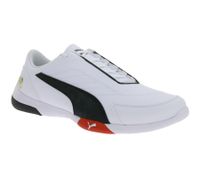 PUMA X Scuderia Ferrari SF Kart Cat III Damen oder Herren Sneaker mit Ferrari-Logo Motorsport-Schuhe 306219 06 Weiß/Schwarz
